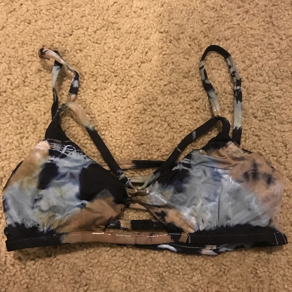 SOLD Blue life bikini top